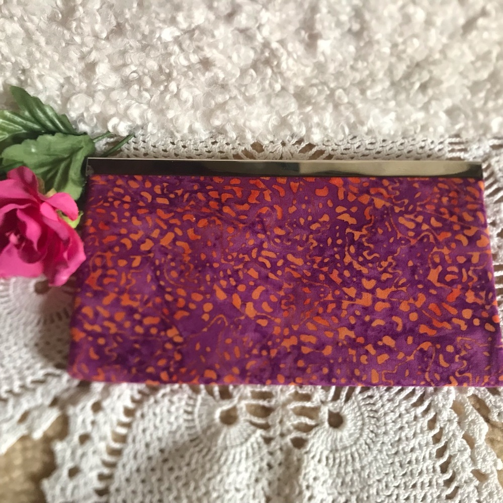 Stylish Batik inspired clutch or wallet